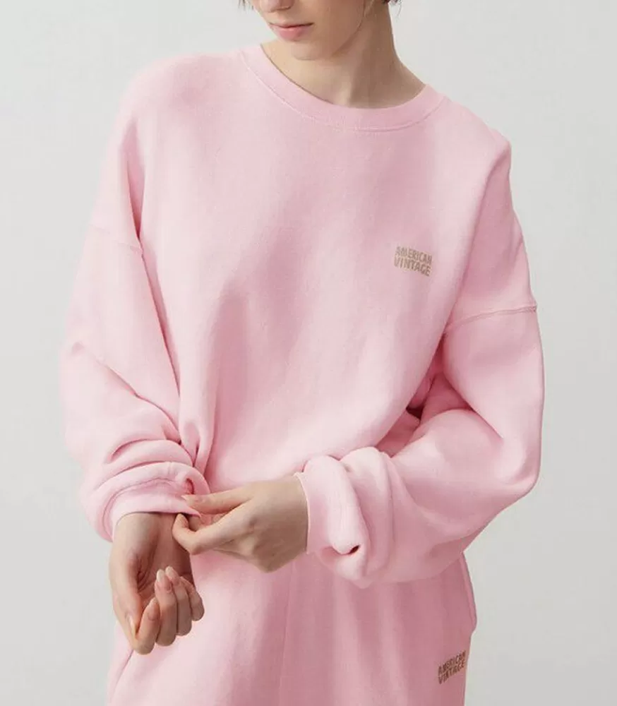 Femme American Vintage Sweat-Shirt Izubird Dragee Vintage