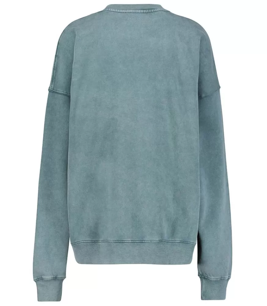 Femme Anine Bing Sweat-Shirt Miles Washed Dark Sage