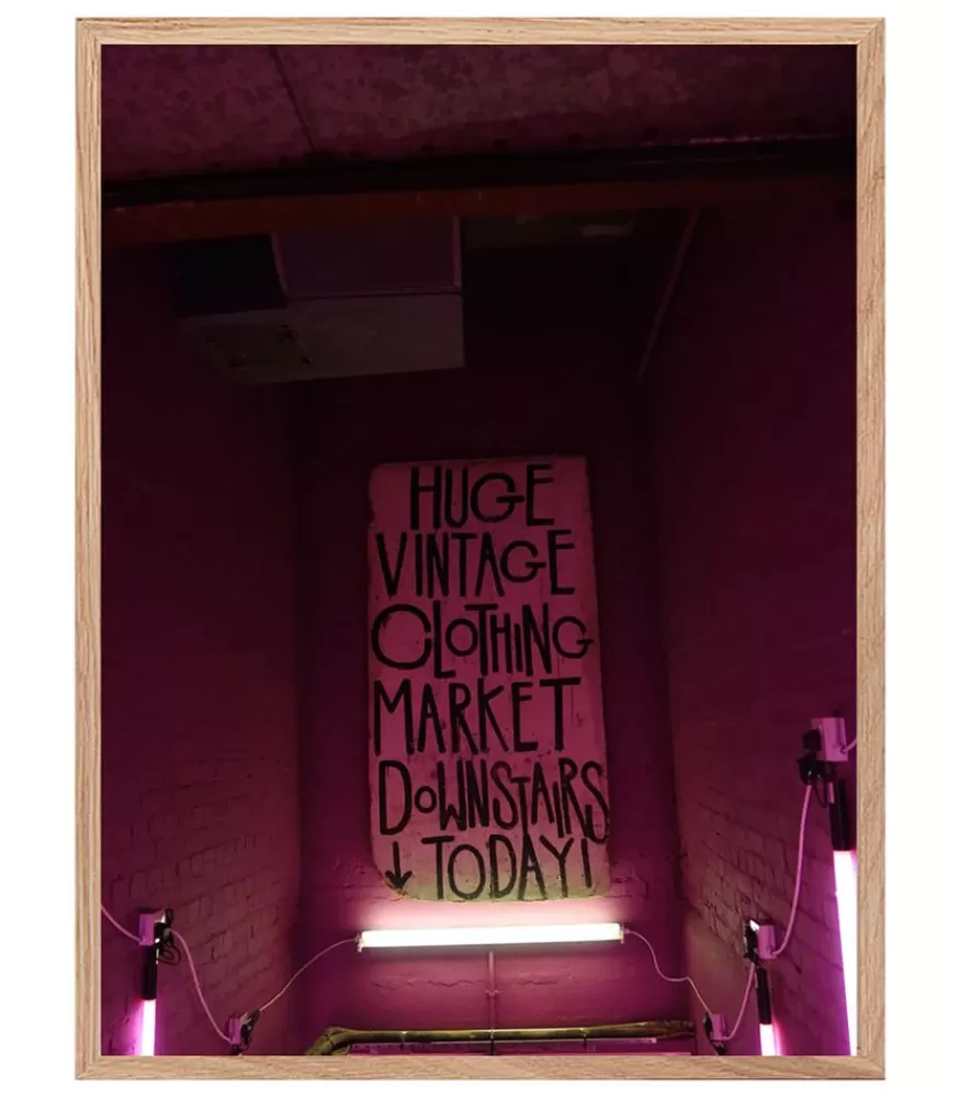 Lola James Harper Tableau Avec Cadre "Vintage Market" 30X40Cm
