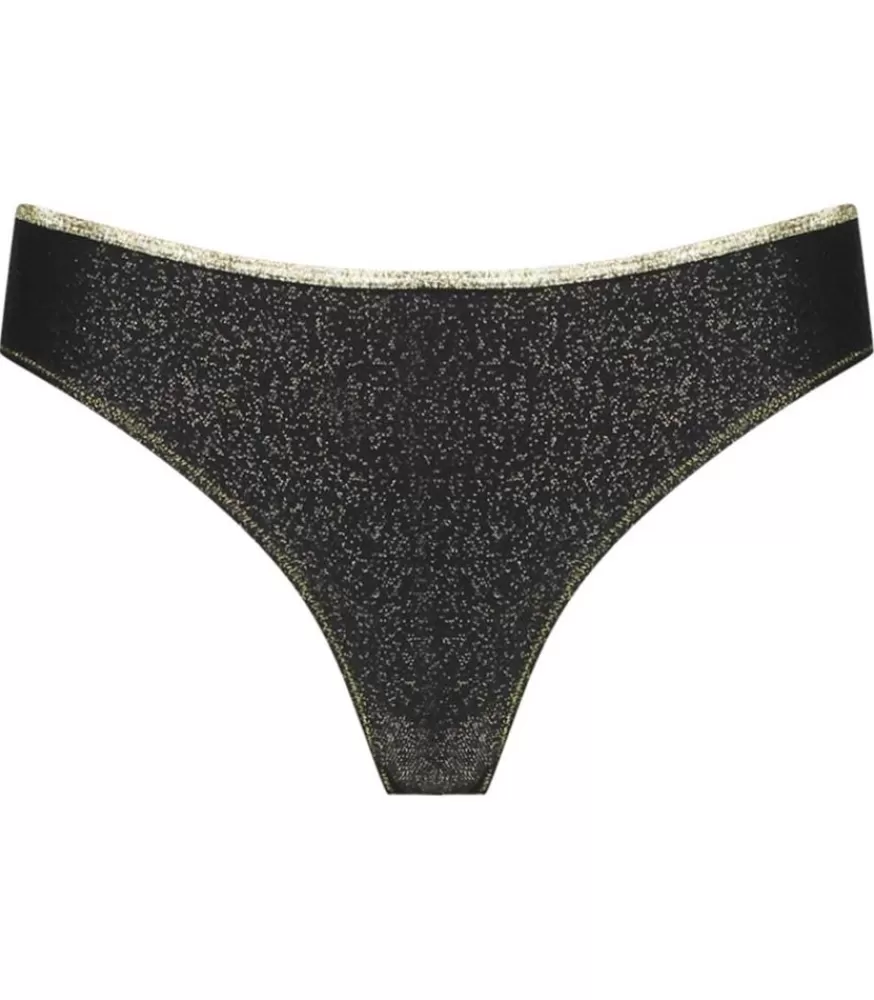 Femme La Nouvelle Tanga Ines Noir Lurex