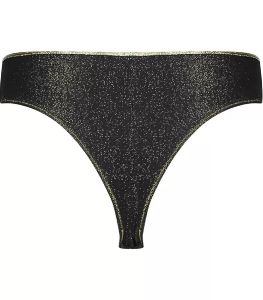 Femme La Nouvelle Tanga Ines Noir Lurex