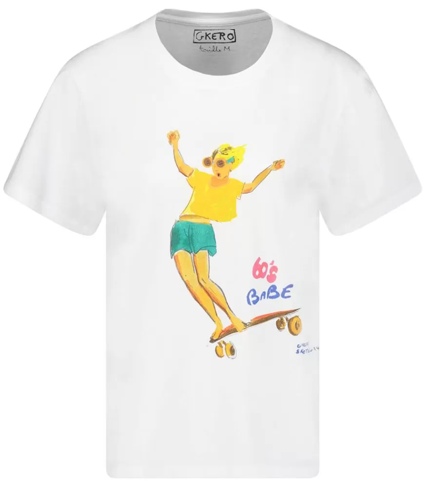 Femme G.Kero Tee-Shirt 60'S Babe