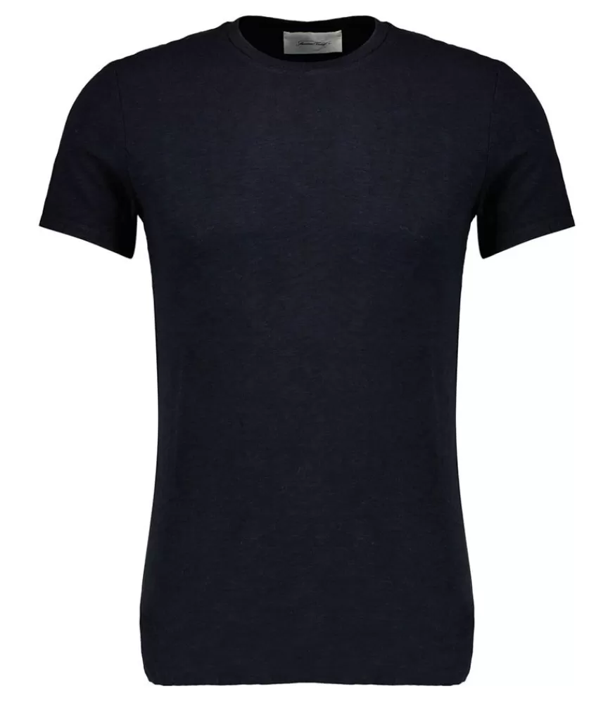 Homme American Vintage Tee-Shirt A Manches Courtes Et Col Rond Homme Bysapick Noir