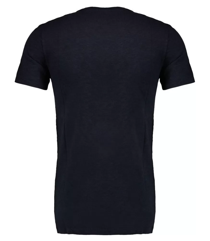 Homme American Vintage Tee-Shirt A Manches Courtes Et Col Rond Homme Bysapick Noir
