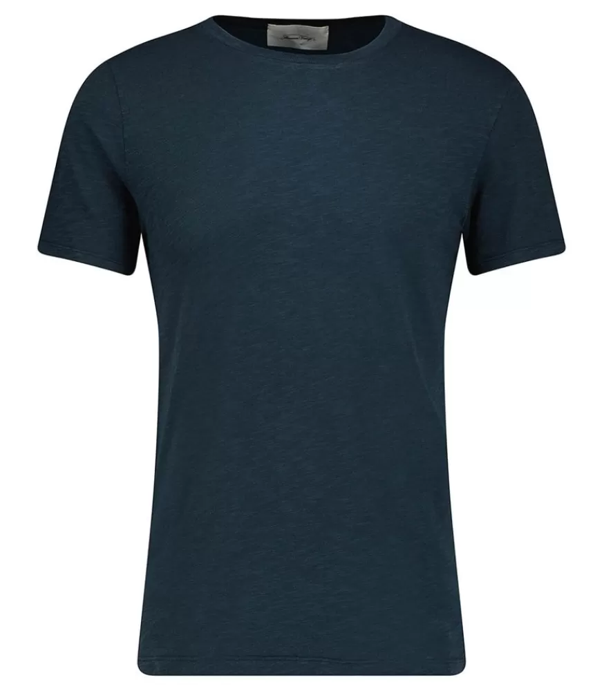 Homme American Vintage Tee-Shirt A Manches Courtes Et Col Rond Homme Bysapick Petrole
