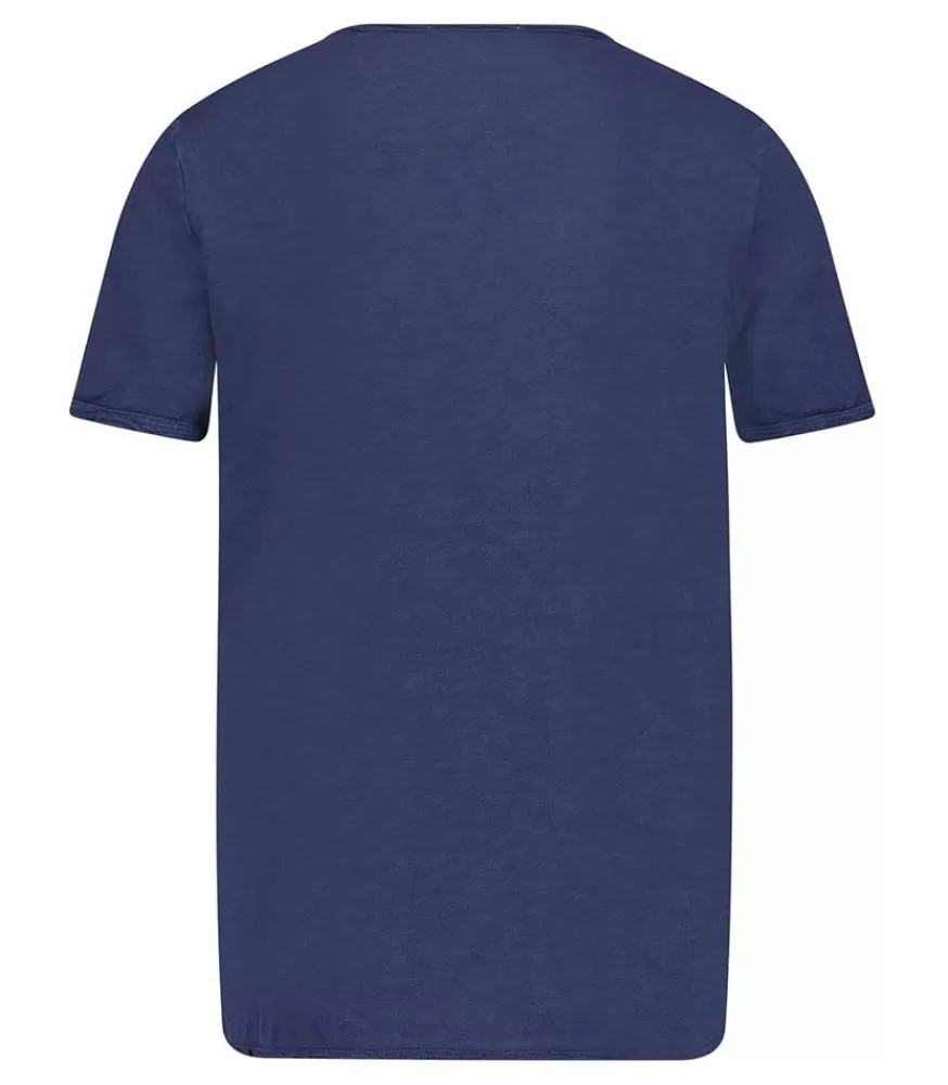 Homme American Vintage Tee-Shirt A Manches Courtes Homme Sonoma Navy Vintage