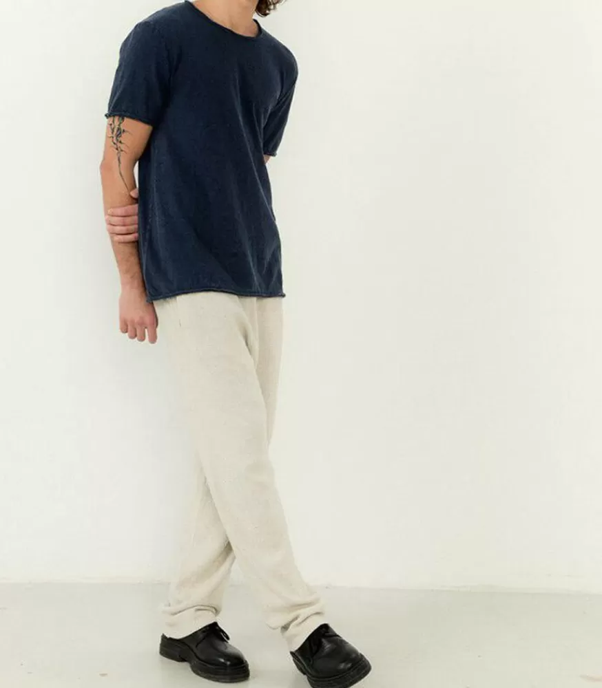 Homme American Vintage Tee-Shirt A Manches Courtes Homme Sonoma Navy Vintage