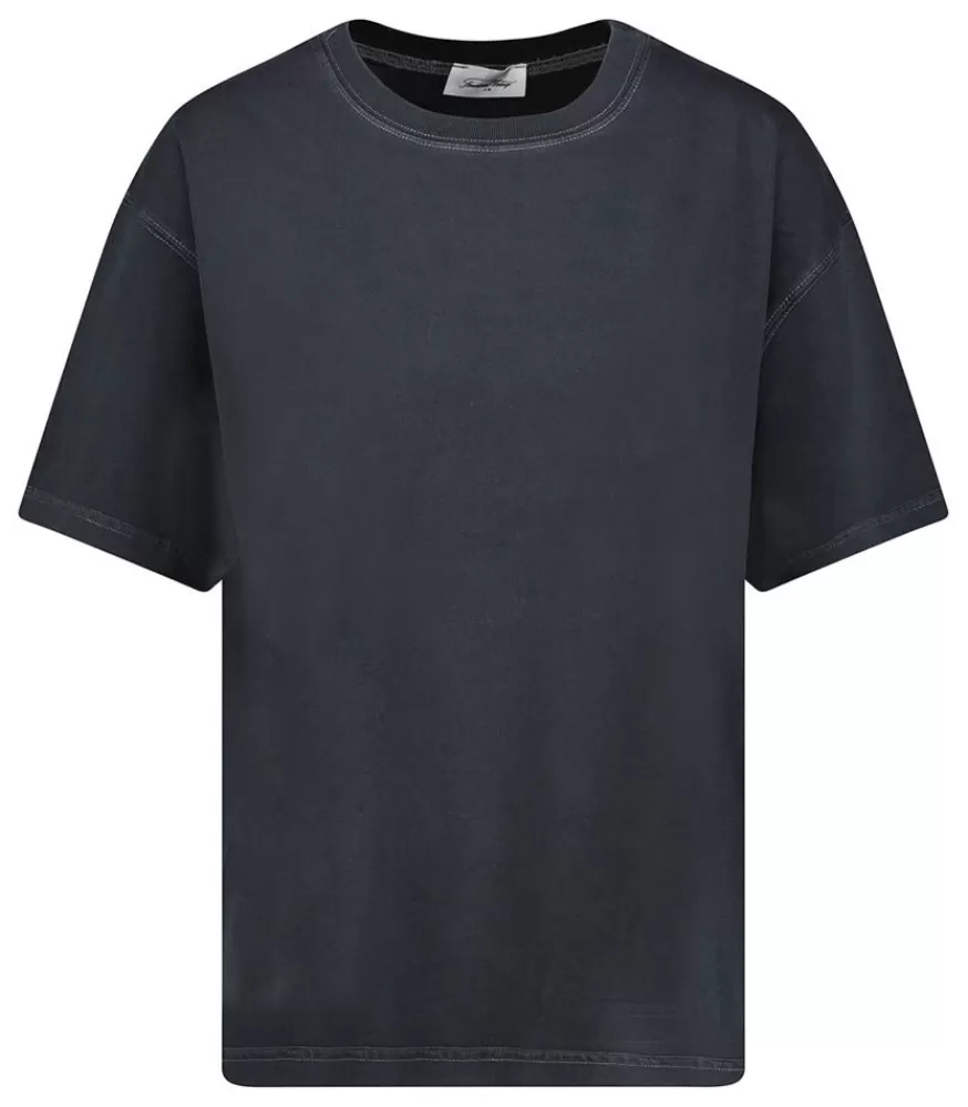 Femme American Vintage Tee-Shirt Fizvalley Carbone Vintage