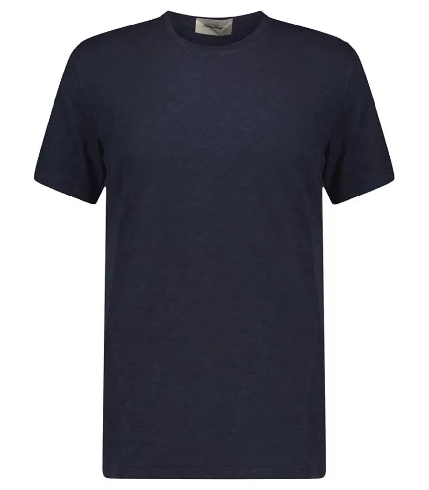 Homme American Vintage Tee-Shirt Homme Manches Courtes Bysapick Navy