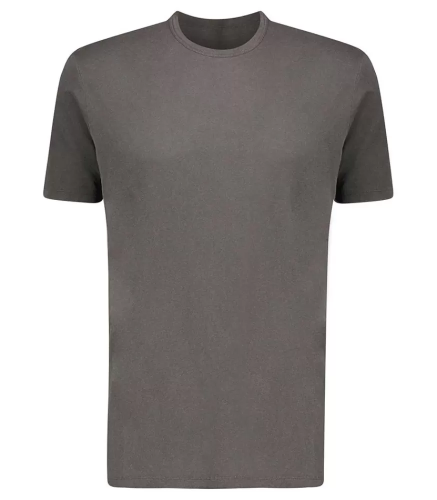 Homme American Vintage Tee-Shirt Homme Manches Courtes Devon Ardoise Vintage