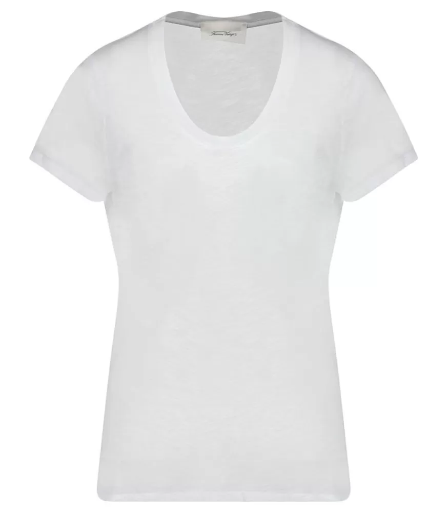 Femme American Vintage Tee-Shirt Jacksonville Blanc