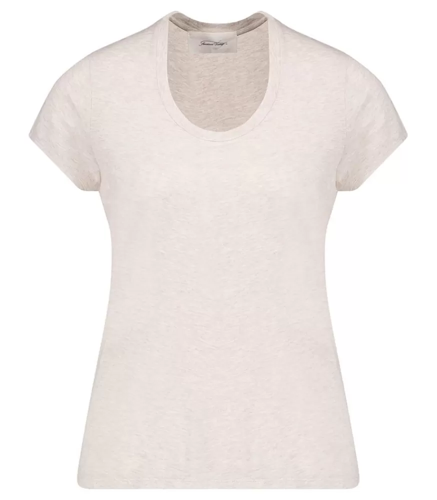 Femme American Vintage Tee-Shirt Jacksonville Creme Chine