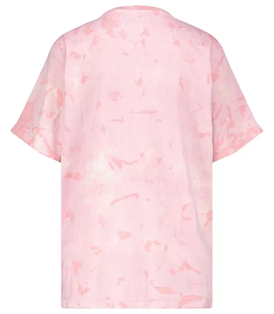 Femme SPRWMN Tee-Shirt Logo Rose Marble Camo