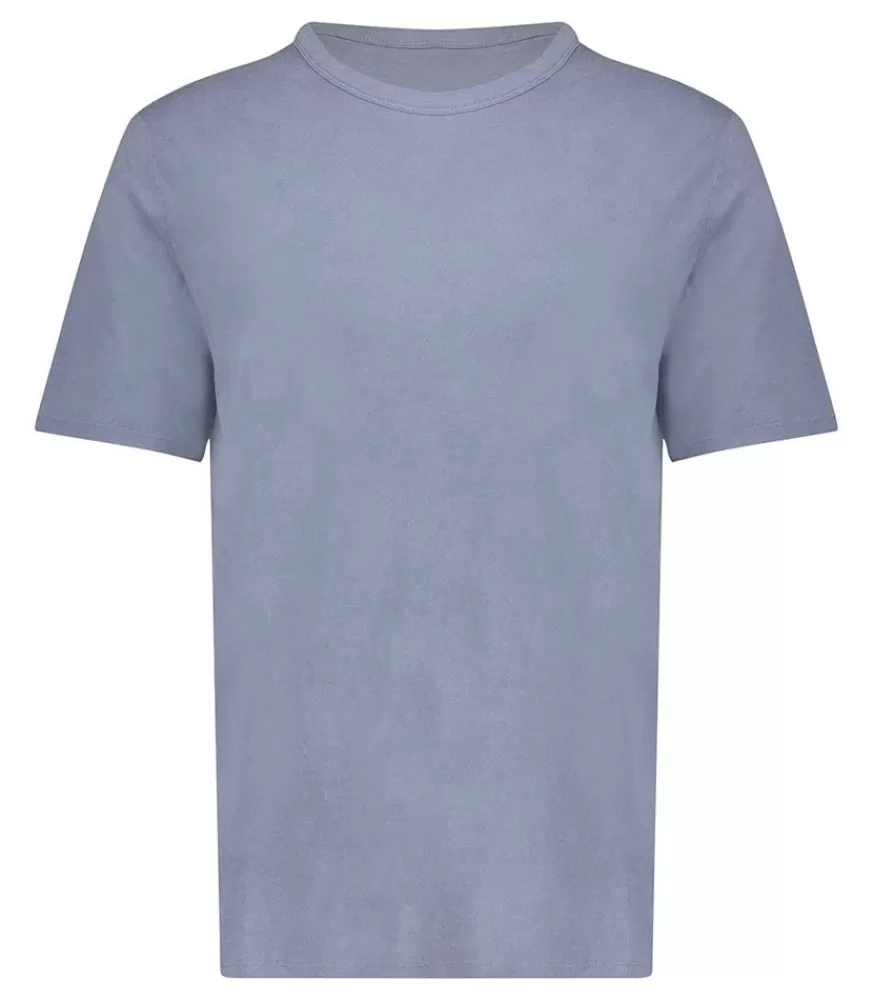 Homme American Vintage Tee-Shirt Manches Courtes Homme Devon Bleu Gris Vintage