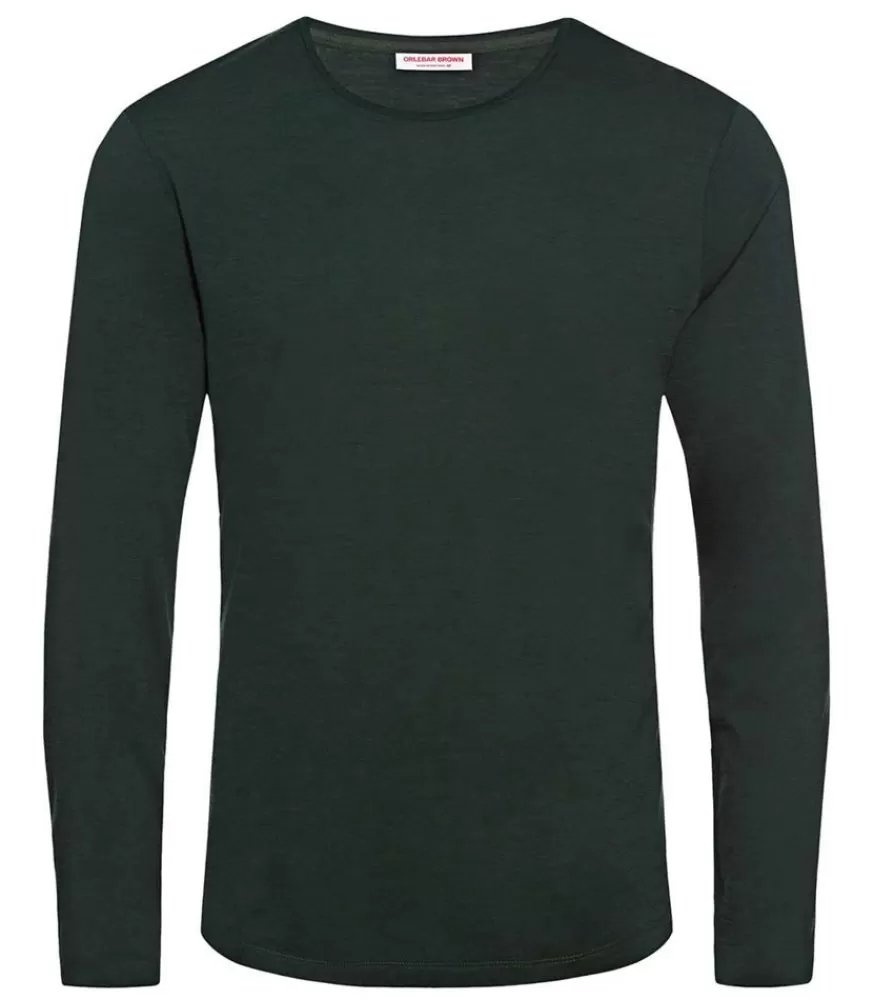 Homme Orlebar Brown Tee-Shirt Ob-T Ls Merino Racing Green