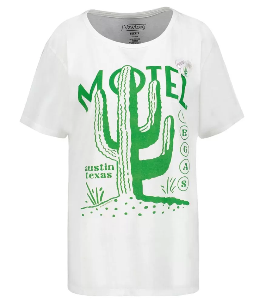 Femme Newtone Tee-Shirt Schiffer Cactus Dirty White