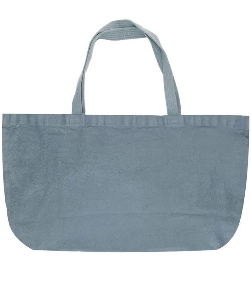 Femme Charvet Editions Tote Bag Doudou En Lin Vert De Gris