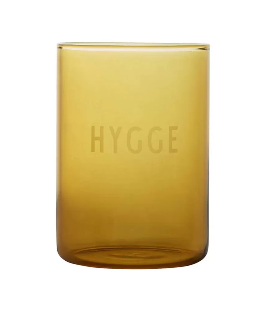 Design Letters Verre Favorite Drinking Glass Hygge Yellow