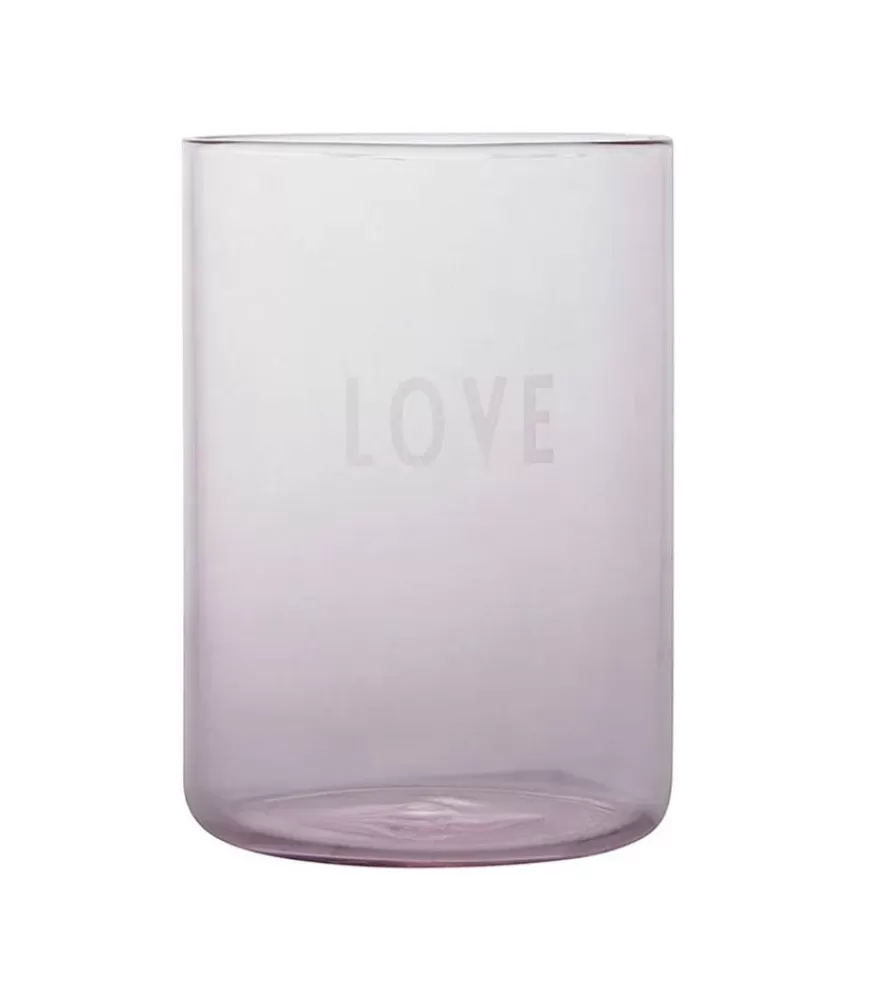 Design Letters Verre Favorite Drinking Glass Love Pink