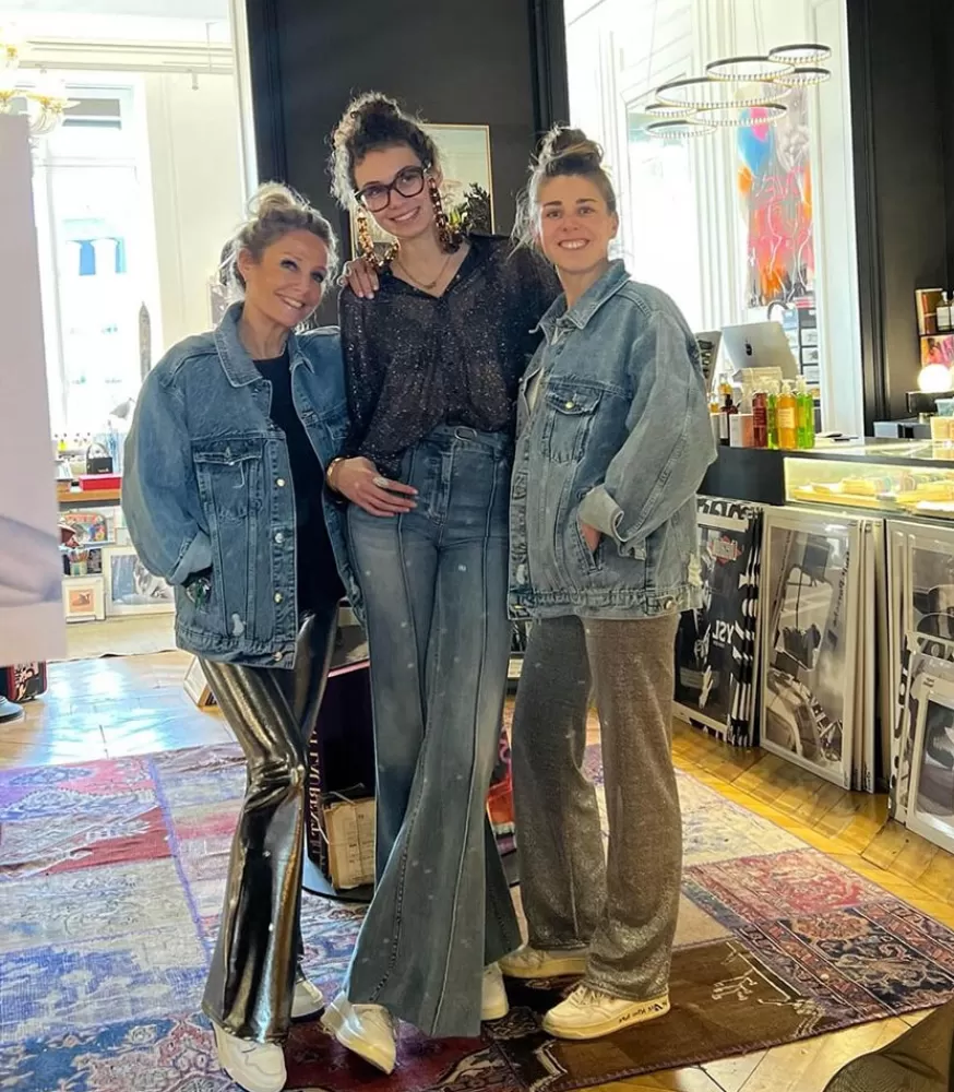 Femme Anine Bing Veste En Jean Oversize Rory Vintage Blue