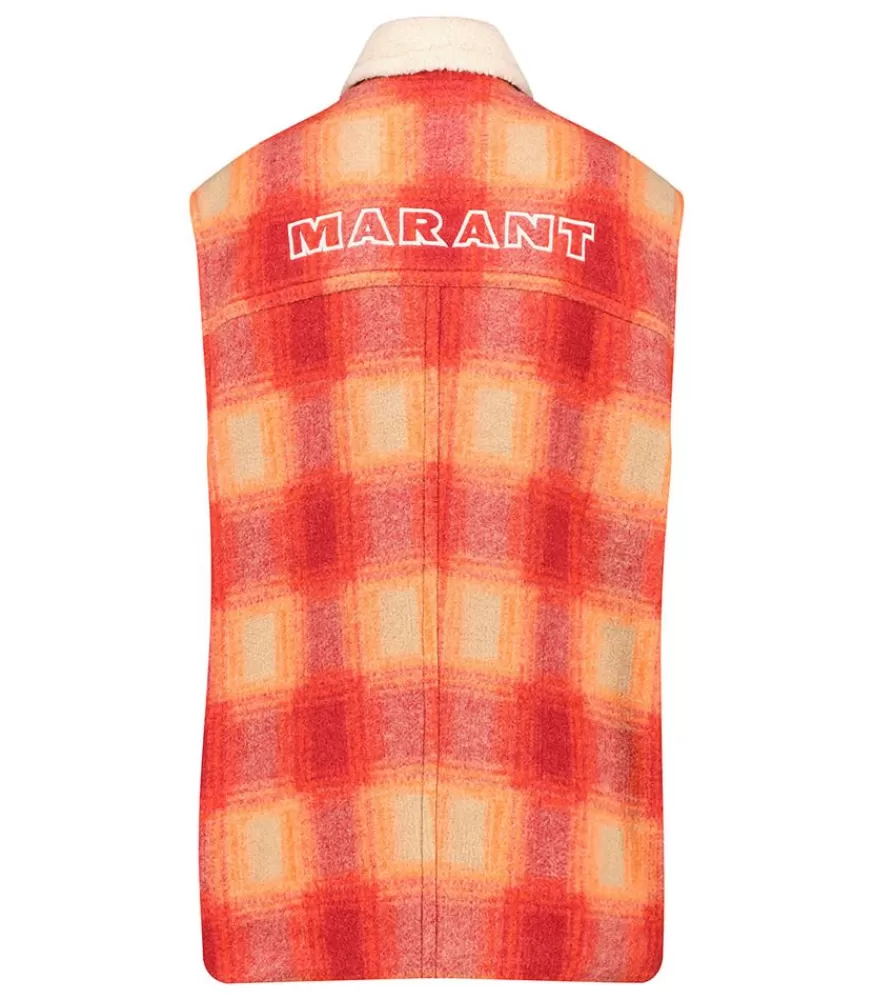 Homme Marant Veste Sans Manches Kiran Orange